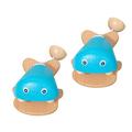 BESTonZON 8 Pcs Small Fish Castanets Teaching Aids Music Instruments for Kids Kids' Musical Instruments Wooden Castanet Toy Fish Shape Toy Wood Baby Toys Childrens Toys Finger Clappers Board