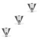 UKCOCO 3pcs Coffee Filter Stainless Steel Filter Coffee Maker Metal Coffee Maker Manual Coffee Maker Coffee Machines Pour Over Coffee Maker Filter Paper 304 Stainless Steel Double Layer