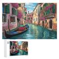 1000 Piece Jigsaw Puzzle Game Venice Water City Jigsaw Puzzles for Adults And Kids, Woodenboard Puzzles Home Decoration （75×50cm）