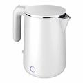 Kettles, 1.5L Water Kettle with Blue Led Indicator Light, Grade Stainless Steel Hot Water Kettle, Tea Kettle with Boil-Dry Protection and Auto Shut-Off/White/15 * 15 * 25 elegant