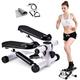 Stepper,Mini Exercise Machine Stepping Legs with Resistance Bands, Legs Arm Thigh Exerciser Full Body Workout, Send Pull Rope Carpet