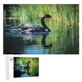 Animal Swan Puzzles 1000 Pieces Jigsaw Puzzles For Teens And Adults - Animal Swan Wooden Jigsaw Puzzle Family Activity Jigsaw Puzzles Educational Games （75×50cm）