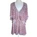 Free People Dresses | Free People | Sparks Fly Floral Print Mini Cape Dress Size Medium Purple Gray | Color: Purple | Size: M