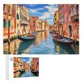 1000 Piece Jigsaw Puzzles for Adults Venice Canal View Jigsaw Puzzles for Adults Challenge Toy 1000 Pieces Puzzles for Adults （75×50cm）