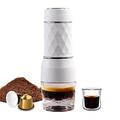 NOALED Coffee Machines Portable Coffee Maker Espresso Machine Hand Press Capsule Ground Coffee Brewer Portable for Travel and Picnic