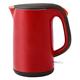 Kettles, 1.7 Double Wall, Hot Water Boiler Auto Shut-Off and Boil-Dry Protection, Wide Opening Glass Tea Kettle & Hot Water Boiler, for Family Use, Travel/Red/15 * 15 * 23Cm elegant