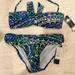 Ralph Lauren Swim | New With Tags Ralph Lauren Bandeau Bikini | Color: Blue/Green | Size: 6