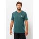 T-Shirt JACK WOLFSKIN "VONNAN S/S GRAPHIC T M" Gr. XL (54/56), grün (emerald) Herren Shirts T-Shirts
