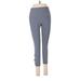 RBX Leggings Skinny Leg Cropped: Gray Solid Bottoms - Women's Size Medium