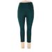 Bally Total Fitness Leggings: Teal Solid Bottoms - Women's Size X-Large