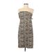 MICHAEL Michael Kors Casual Dress Strapless Sleeveless: Gray Dresses - New - Women's Size 8