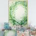 Design Art Verdant Wreaths Whirl - Wreath Wall Decor Metal in Green | 40 H x 30 W x 1.5 D in | Wayfair FDP122645-30-40-GD