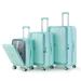 Luggage Sets Expandable Lightweight & Durable Expandable 3 Piece Set Suitcase with Spinner Wheels TSA Lock Carry On, Light Blue