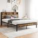 Queen Bed Frame with Storage Headboard