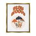 Stupell Industries Stay Groovy Mushrooms Framed On Canvas by Martina Pavlova Print Canvas in Orange | 31 H x 25 W x 1.7 D in | Wayfair