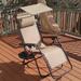 Arlmont & Co. Folding Zero Gravity Outdoor Recliner Patio Lounge Chair in Green | Wayfair CD9083162B4F4194AEF508C228FB47FA