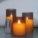 3pcs/set Electronic LED Candles With Timer Remote Led Pillar Candles For Wedding Bars Party