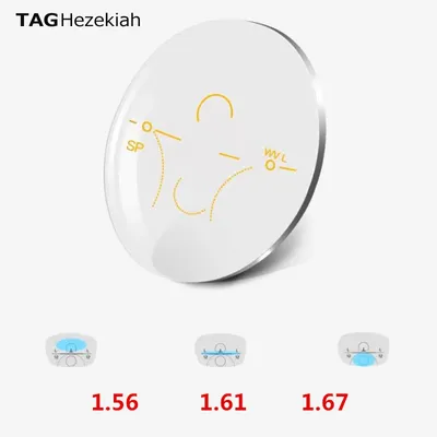 1.56 1.61 1.67 refractive index internal multifocal progressive lenses, scratch resistant, blue light resistant, far and near 2