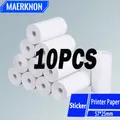 Rouleaux d'étiquettes autocollantes en papier thermique papier blanc non adhésif appareil photo