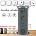 Smart Pop up Socket US UK EU FR Enchufe Inteligente Electric Pop Up Smart Home Outlet with USB