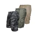Short cargo militaire pour homme pantalon décontracté pantalon de sport à grandes poches panneaux