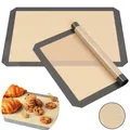 Reusable Silicone Baking Mat Sheet Non-Stick BBQ Grill Pads Oven Mats Picnic Cooking Cookie Tray