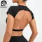 Hollow Beauty Back Crop Top Short Sleeve Yoga Shirt Women Fitness Workout Top Gym Clothes Sportswear