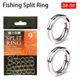 25-50pcs 3mm-9mm Fishing Split Ring Snap Split Ring 304 Stainless Steel Jigging Ring Fishing Tackle