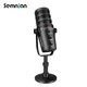 SEMNLAN USB/XLR Dynamic Microphone with RGB Control/Headphone jack/Mute MIC for PC Gaming YouTube