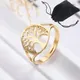 Skyrim Tree of Life Ring Stainless Steel Gold Color Adjustable Finger Rings Amuelt Jewelry Anniversary Gifts for Women
