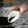 Vassoi dosatori per chicchi di caffè per pesare chicchi di caffè tè sfuso sale ceramica bianca pura