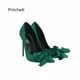 Chaussures à Talons Hauts en Satin Vert pour Femme Escarpins à Nministériels d Papillon Document