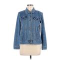 Coldwater Creek Denim Jacket: Short Blue Jackets & Outerwear - Women's Size Medium Petite