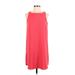 BB Dakota Casual Dress - Shift: Red Solid Dresses - Women's Size Small