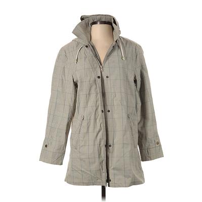 Orvis Jacket: Mid-Length Gray Print Jackets & Outerwear - Women's Size Small