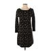 Express Casual Dress - Shift: Black Jacquard Dresses - Women's Size Small