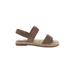 Eileen Fisher Sandals: Brown Print Shoes - Women's Size 7 - Open Toe