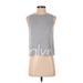 Calvin Klein Performance Active Tank Top: Silver Activewear - Women's Size Small