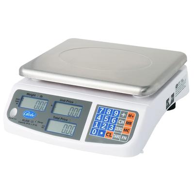 Globe GLS30 30 lb Price Computing Scale w/ LCD Display - Rechargeable Battery, 115v, Stainless Steel