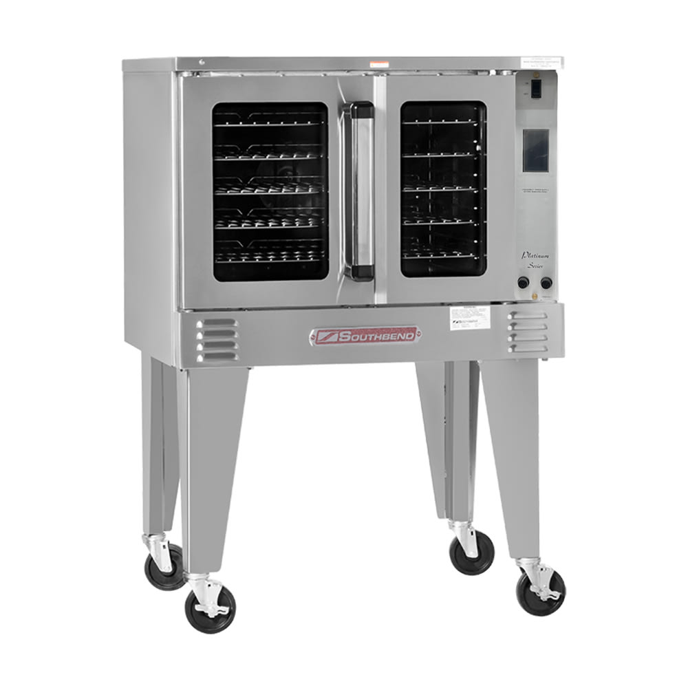 Southbend PCG90S/TI LP Platinum Single Full Size Liquid Propane Commercial Convection Oven - 90,000 BTU, Stainless Steel & Porcelain, Solid-state Controls, Gas Type: LP