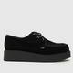 UNDERGROUND original wulfrun creeper flat shoes in black