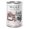 Wolf of Wilderness Junior ""Expedition"" 6 x 400 g umido cane - Muddy Routes - Pollame con Maiale