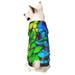 Daiia Multicolored Butterflies Pets Wear Hoodies Pet Dog Clothes Puppy Hoodies Dog Hoodies Costumes Pet Sweaters-Size Name