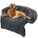 Ghopy Soft Plush Dog Bed Wear-resistant and Waterproof Dog Sofa Bed Cushion with Non-slip Bottom Washable Durable Sofa Chair Pet Bed Dog Cat Sleeping Mats for Outdoor Travel Home Car Using