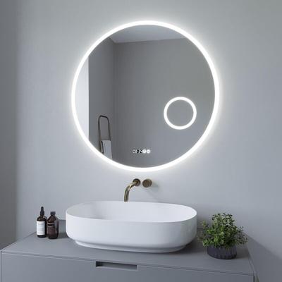 Aquabatos - runder LED-Badezimmerspiegel 80 cm Badezimmerspiegel mit LED-Beleuchtung, runder Image