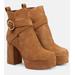 Lyna Suede Platform Ankle Boots