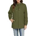 Ponchos for Women Raincoats for Women Women s Breathable Waterproof Jacket with Hood Windbreaker All Weather Outdoor Long Rain Jacket Lightweight Waterproof Rain Jacket Women