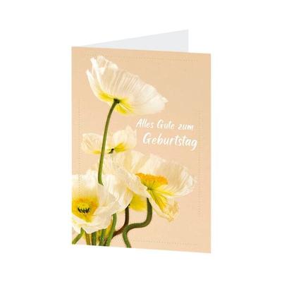 Dankeskarte »Tausend Dank gemalte Blumen«, LUMA KARTENEDITION, 11.5x17.5 cm