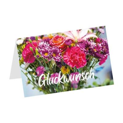 Glückwunschkarte »Glückwunsch Blumenstrauß«, LUMA KARTENEDITION, 17.5x11.5 cm