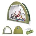 Outdoor Bike Tent Green Bike Storage Tent for 3-4 Bikes Waterproof Storage Tent with Window and Carry Bag